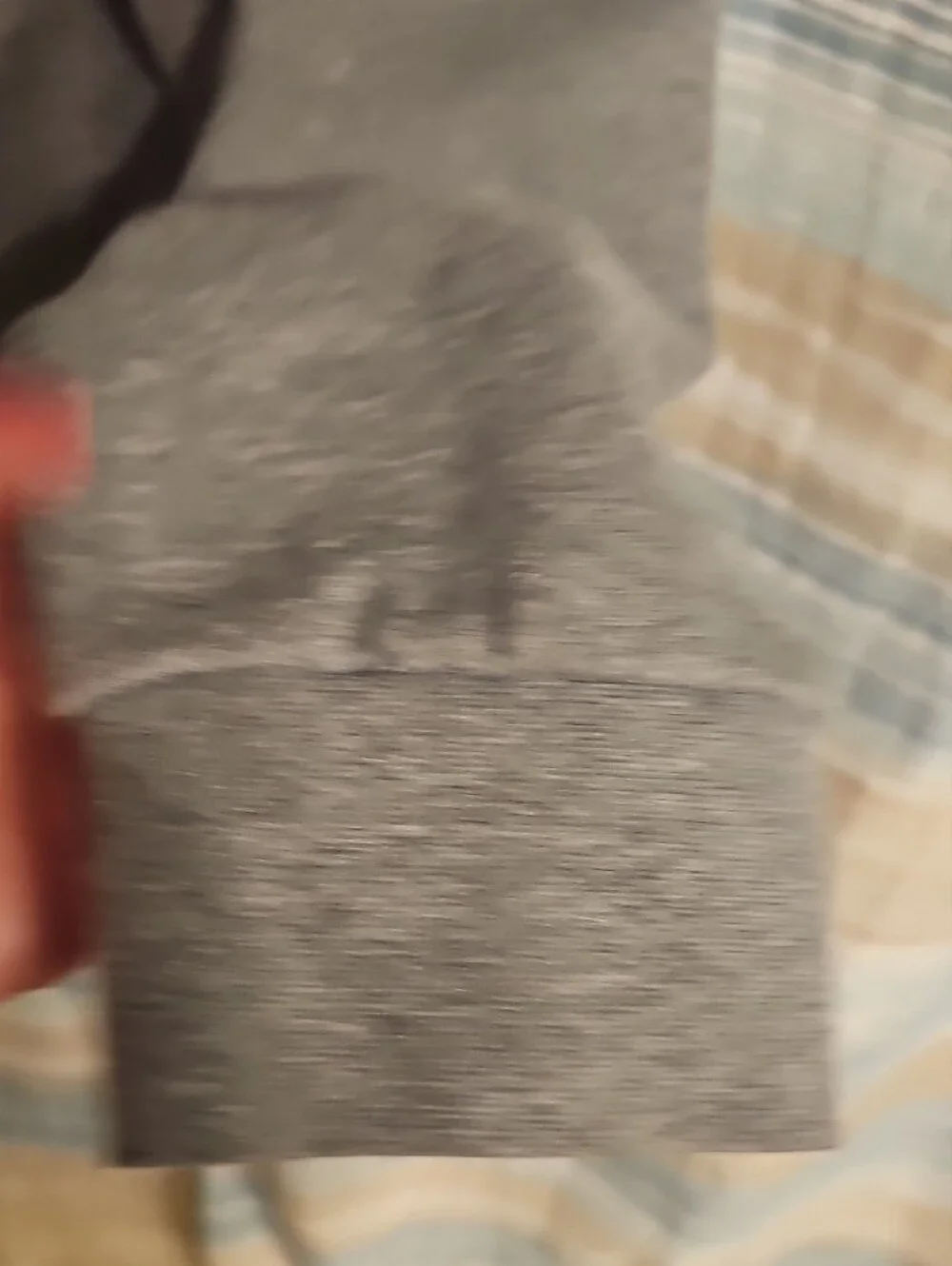 The North Face Heather Gray Hoodie with White Logo
